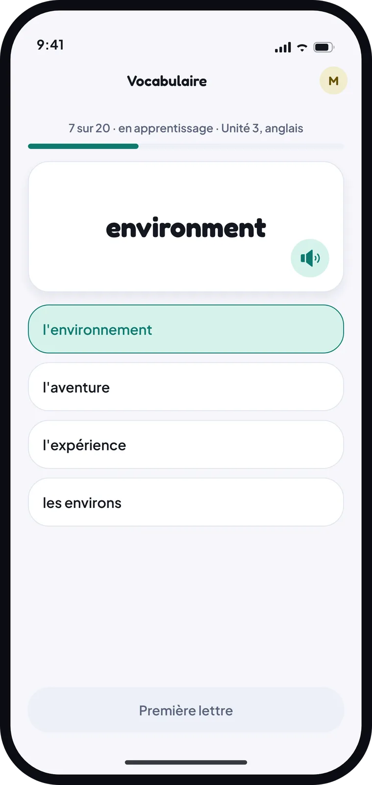 Vocabulaire
